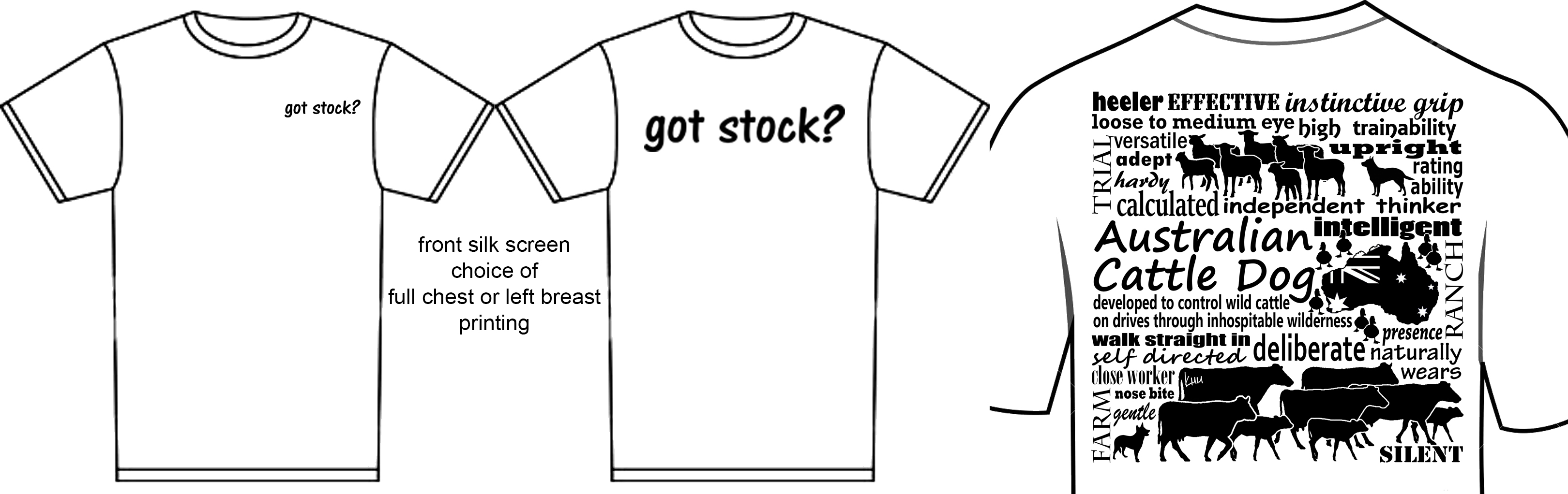 got stock ? australian cattle dog shirt